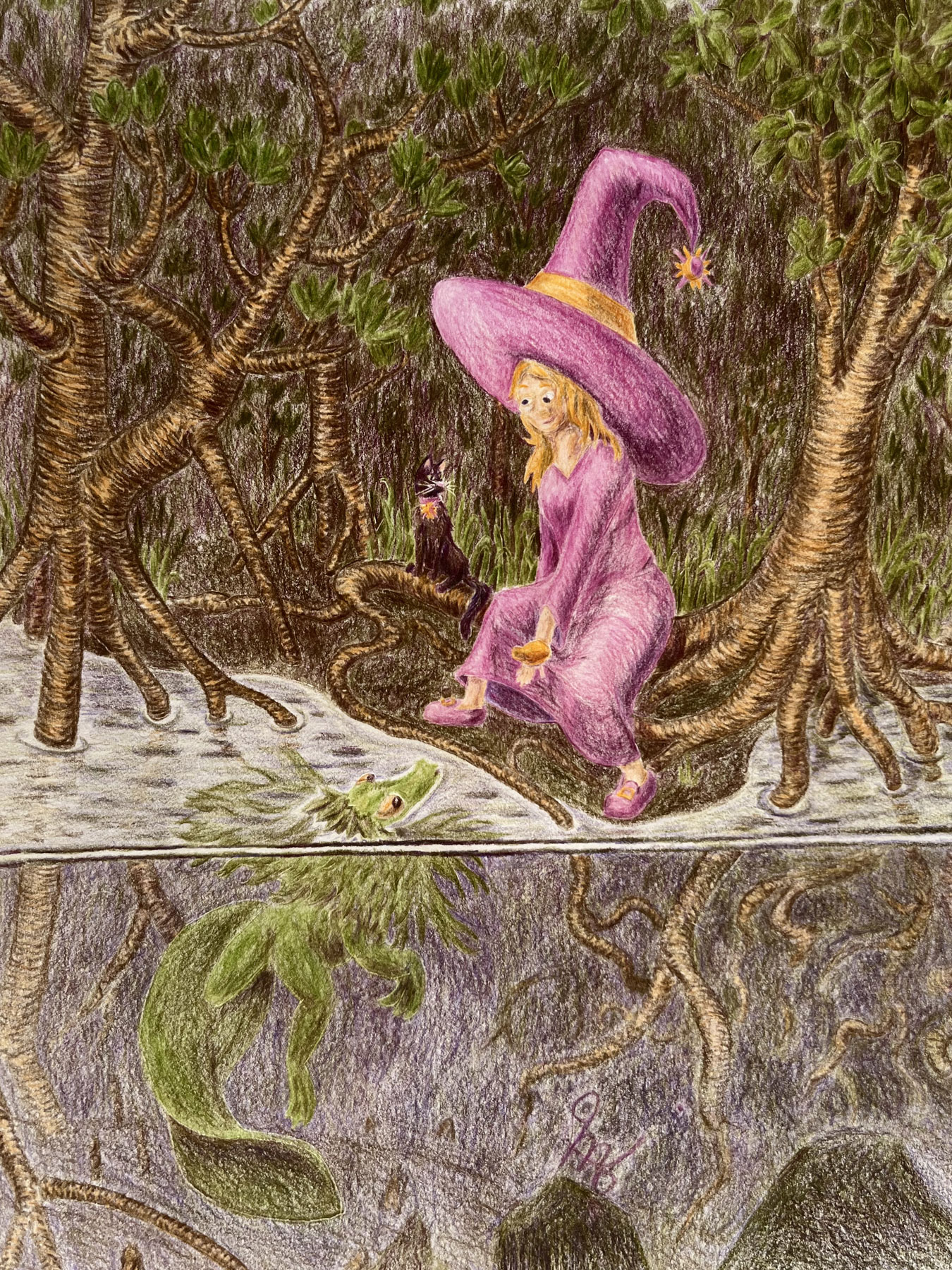 Witch and Swamp Monster